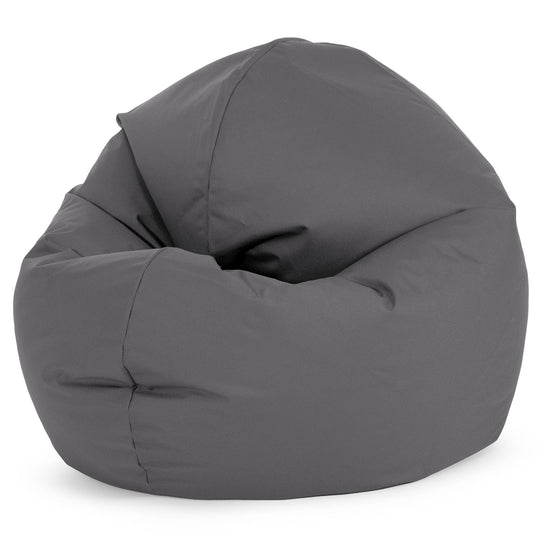 Flexforma Junior Children's Bean Bag Chair 2-14 yr - Outdoor Easy Care Dark Grey 01
