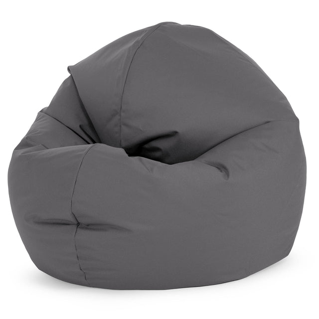 Flexforma Junior Children's Bean Bag Chair 2-14 yr - Outdoor Easy Care Dark Grey 01