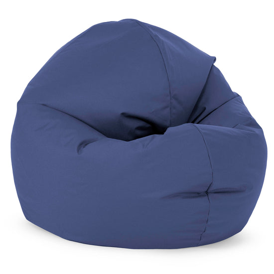 Flexforma Junior Children's Bean Bag Chair 2-14 yr - Outdoor Easy Care Navy Blue 01
