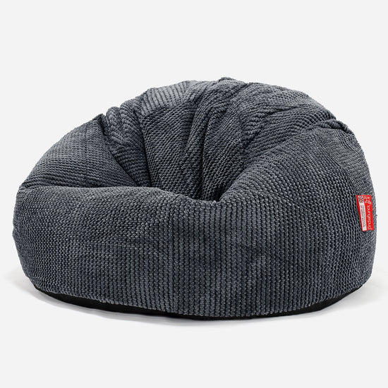Classic Bean Bag Chair - Pom Pom Black 01