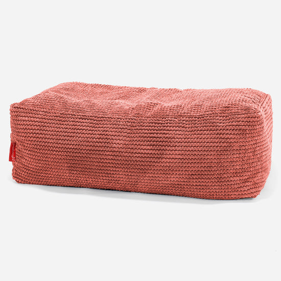 Large Footstool - Pom Pom Pastel Red 01