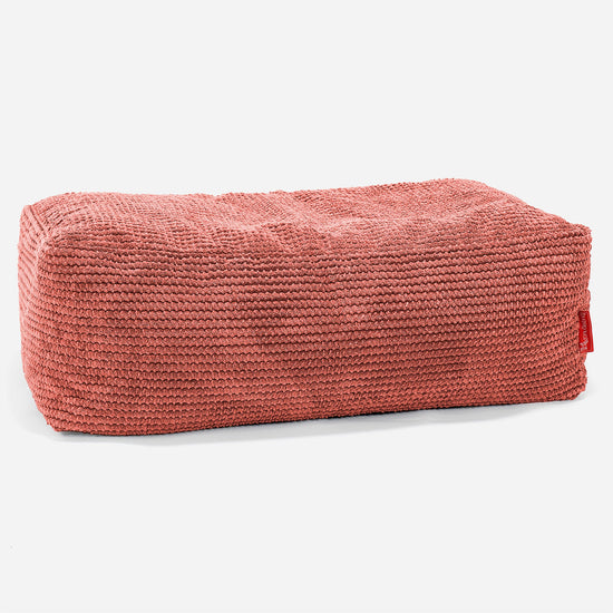 Large Footstool - Pom Pom Pastel Red 01