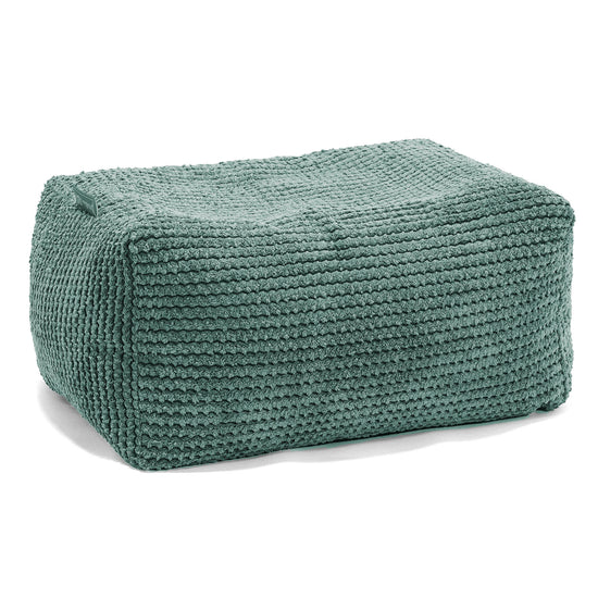 Small Footstool - Pom Pom Moss Green 01