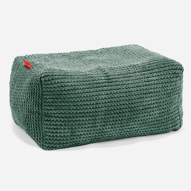 Small Footstool - Pom Pom Moss Green 01
