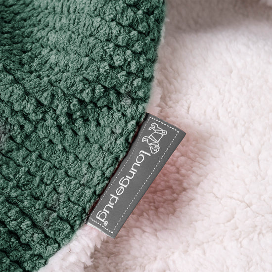 Sherpa Throw / Blanket - Pom Pom Emerald Green 04