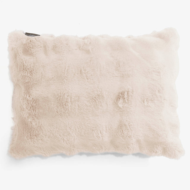 Rectangular Scatter Cushion Cover 35 x 50cm - Bubble Faux Fur Cream 01