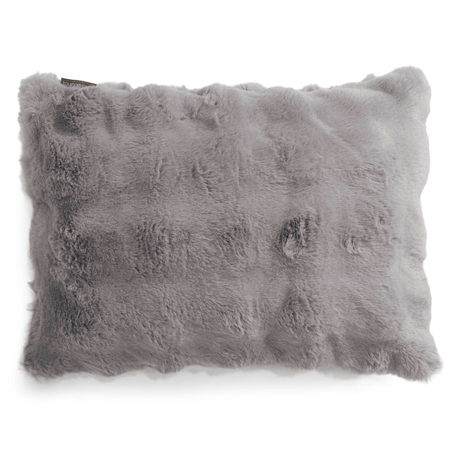Rectangular Scatter Cushion Cover 35 x 50cm - Bubble Faux Fur Grey 01