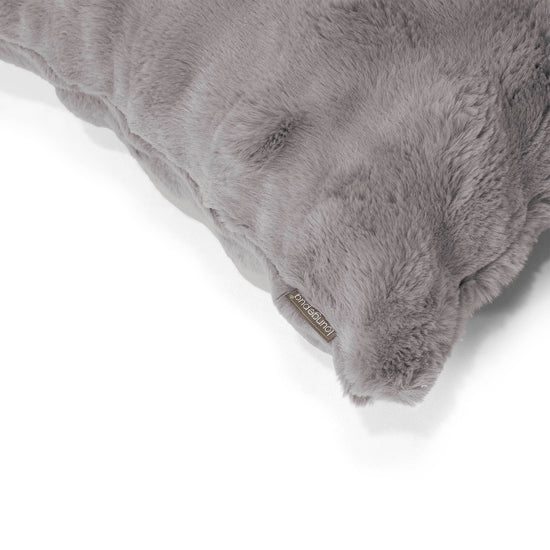 Rectangular Scatter Cushion Cover 35 x 50cm - Bubble Faux Fur Grey 02