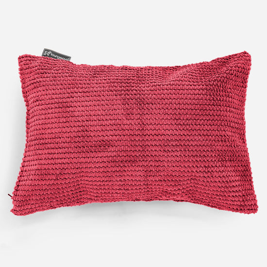 Rectangular Scatter Cushion Cover 35 x 50cm - Pom Pom Pastel Red 01