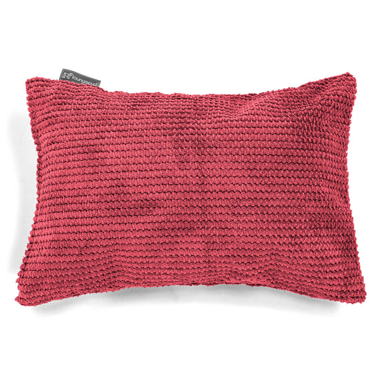 Rectangular Scatter Cushion Cover 35 x 50cm - Pom Pom Pastel Red 01