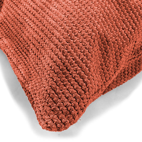 Rectangular Scatter Cushion Cover 35 x 50cm - Pom Pom Pumpkin Orange 02