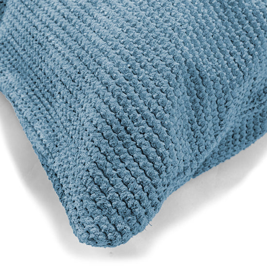 Rectangular Scatter Cushion Cover 35 x 50cm - Pom Pom Sky Blue 02