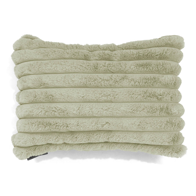 Rectangular Scatter Cushion Cover 35 x 50cm - Ultra Plush Cord Sage Green 01