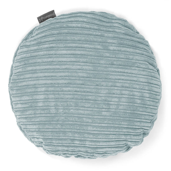 Round Scatter Cushion Cover 50cm - Cord Mint Green 01