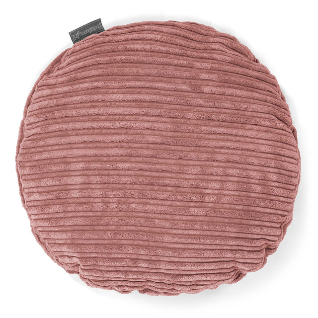 Round Scatter Cushion Cover 50cm - Cord Peach 01