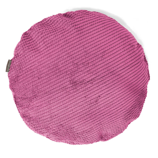 Round Scatter Cushion Cover 50cm - Pom Pom Pink 01