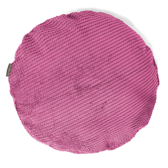 Round Scatter Cushion Cover 50cm - Pom Pom Pink 01