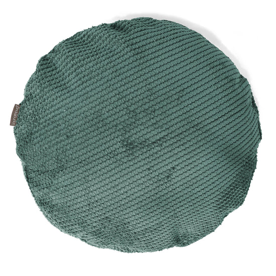 Round Scatter Cushion Cover 50cm - Pom Pom Moss Green 01