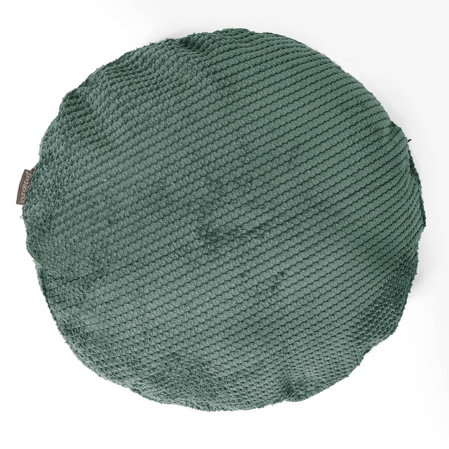 Round Scatter Cushion Cover 50cm - Pom Pom Moss Green 01