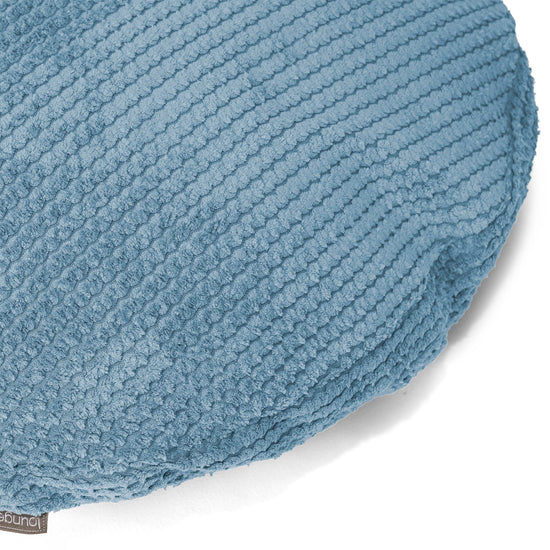 Round Scatter Cushion Cover 50cm - Pom Pom Sky Blue 02