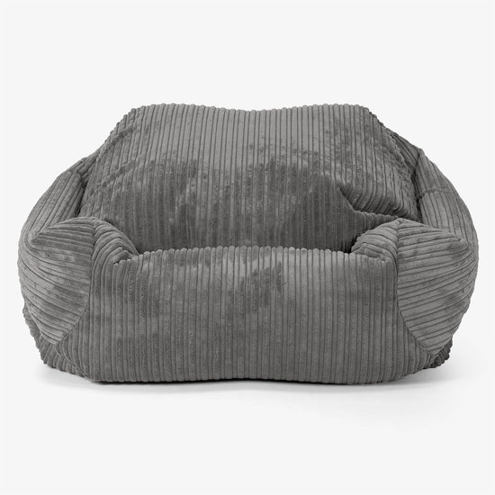 Sabine Bean Bag Armchair - Cord Graphite Grey 02