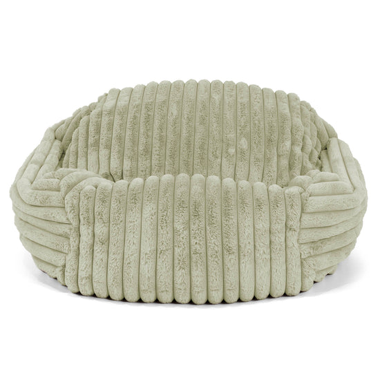 Sabine Bean Bag Armchair - Ultra Plush Cord Sage Green 02
