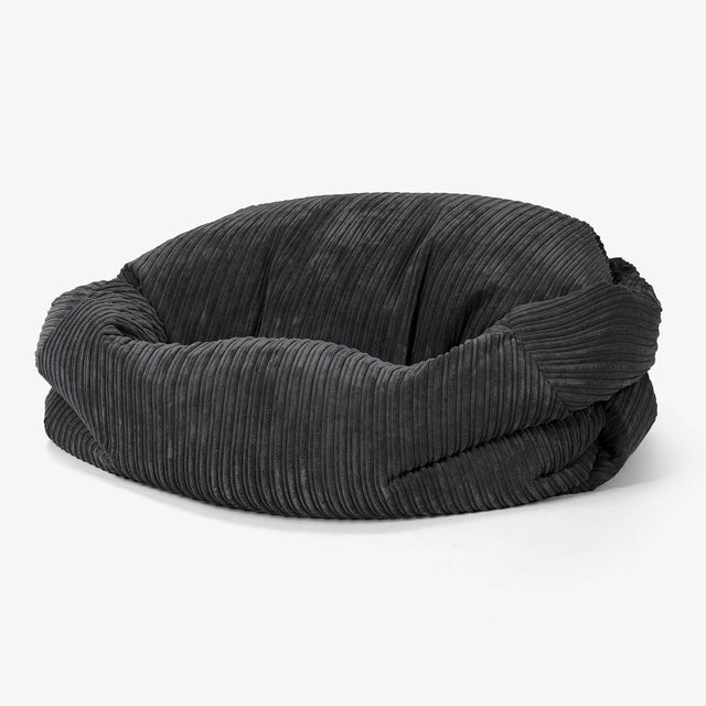 Sabine Bean Bag Sofa - Cord Black 01