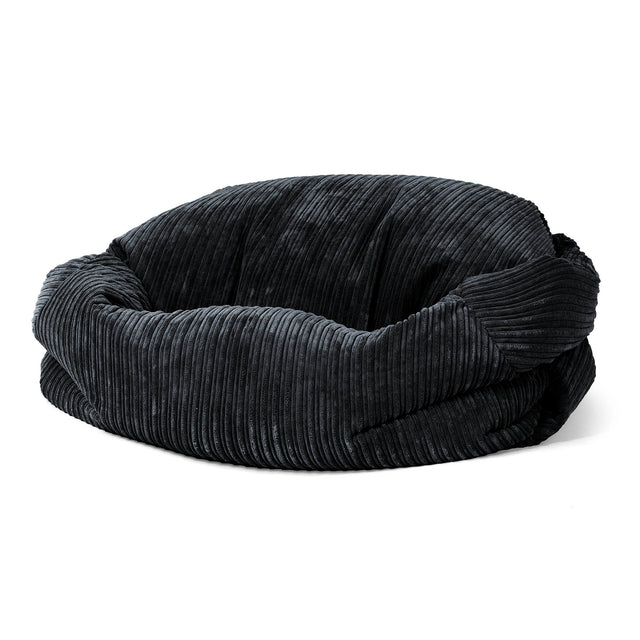 Sabine Bean Bag Sofa - Cord Black 01