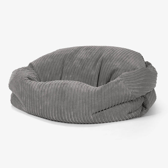 Sabine Bean Bag Sofa - Cord Graphite Grey 01