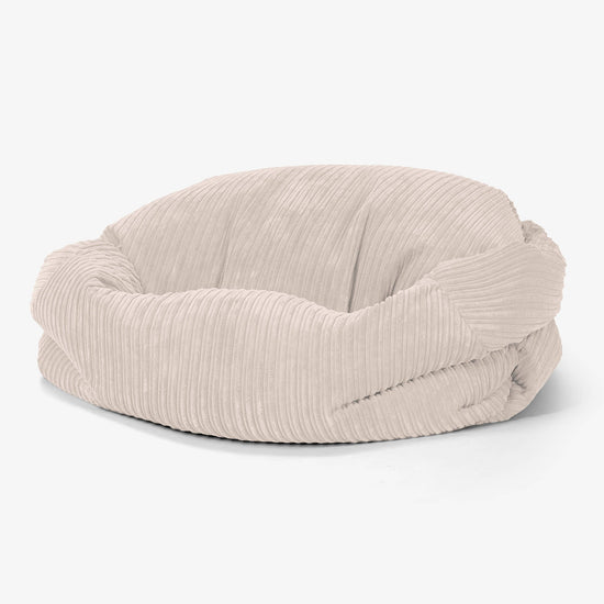 Sabine Bean Bag Sofa - Cord Ivory 01