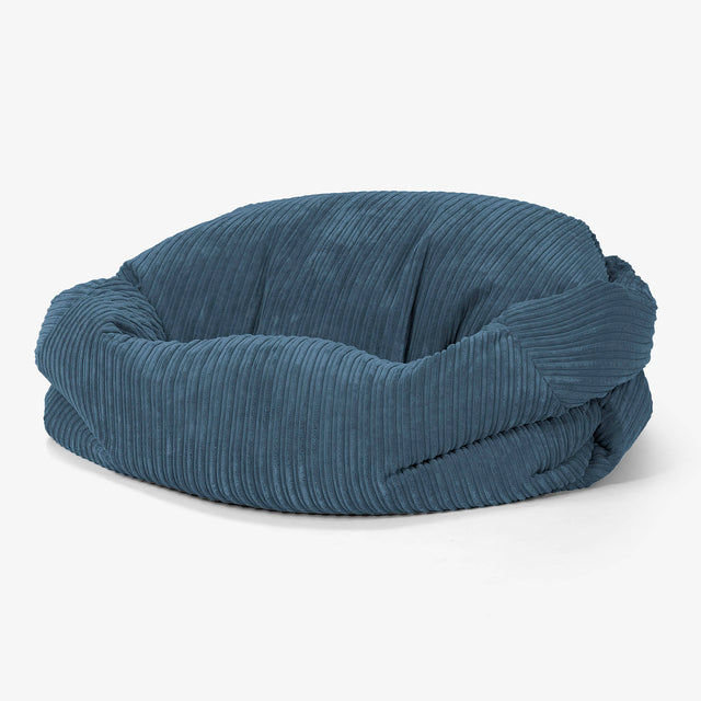 Sabine Bean Bag Sofa - Cord Navy Blue 01