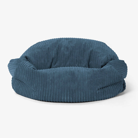 Sabine Bean Bag Sofa - Cord Navy Blue 02
