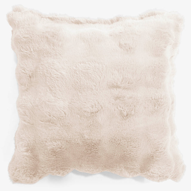 Scatter Cushion Cover 47 x 47cm - Bubble Faux Fur Cream 01