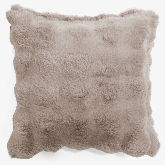 Scatter Cushion Cover 47 x 47cm - Bubble Faux Fur Mink 01