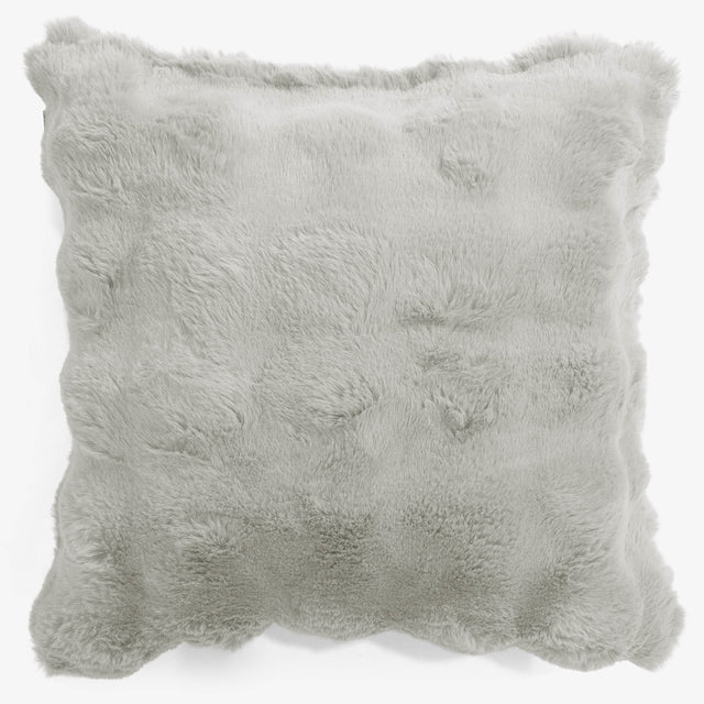 Scatter Cushion Cover 47 x 47cm - Bubble Faux Fur Sage Green 01