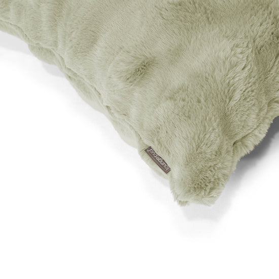 Scatter Cushion Cover 47 x 47cm - Bubble Faux Fur Sage Green 02