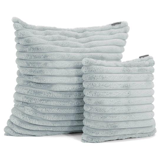 Scatter Cushion Cover 47 x 47cm - Ultra Plush Cord Duck Egg Blue 02