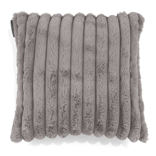 Scatter Cushion Cover 47 x 47cm - Ultra Plush Cord Grey 01