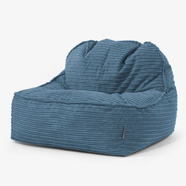 Sloucher Bean Bag Chair 2.0 - Cord Navy Blue 01