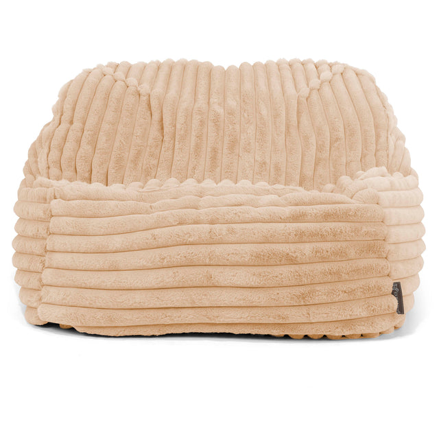 Sloucher Bean Bag Chair - Ultra Plush Cord Peach 02