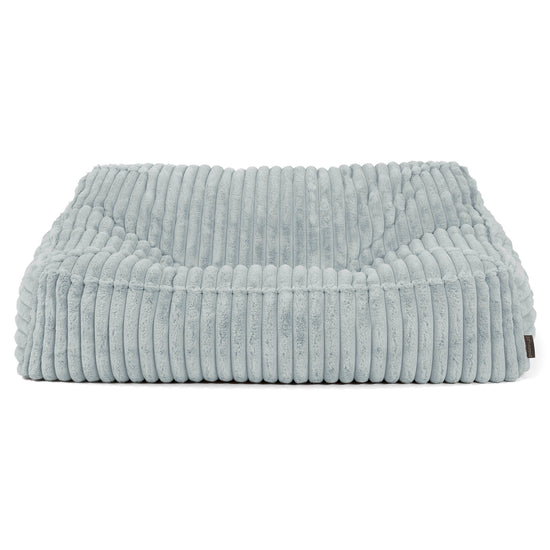 Sloucher Bean Bag Sofa - Ultra Plush Cord Duck Egg Blue 02