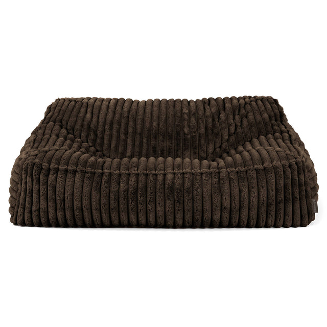 Sloucher Bean Bag Sofa - Ultra Plush Cord Sable 02