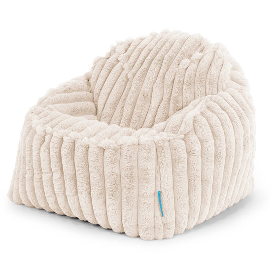 Sloucher Child's Bean Bag 2-6 yr - Ultra Plush Cord Cream 01