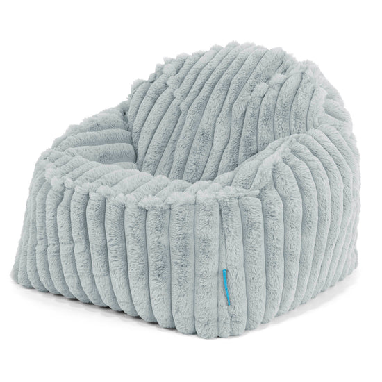 Sloucher Child's Bean Bag 2-6 yr - Ultra Plush Cord Duck Egg Blue 01