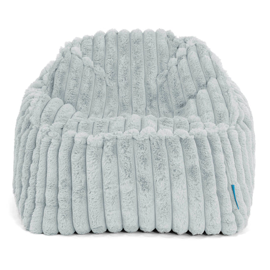 Sloucher Child's Bean Bag 2-6 yr - Ultra Plush Cord Duck Egg Blue 02