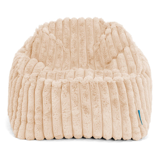 Sloucher Child's Bean Bag 2-6 yr - Ultra Plush Cord Peach 02