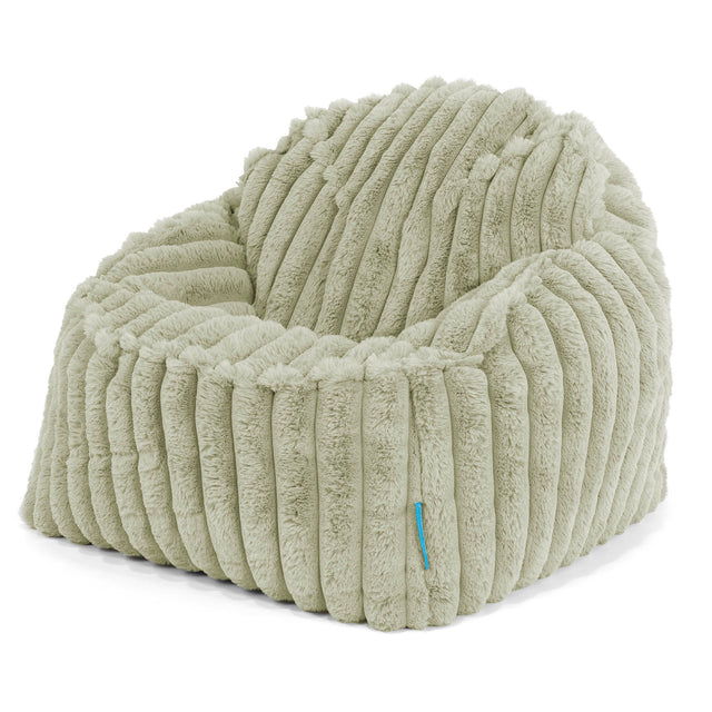 Sloucher Child's Bean Bag 2-6 yr - Ultra Plush Cord Sage Green 01