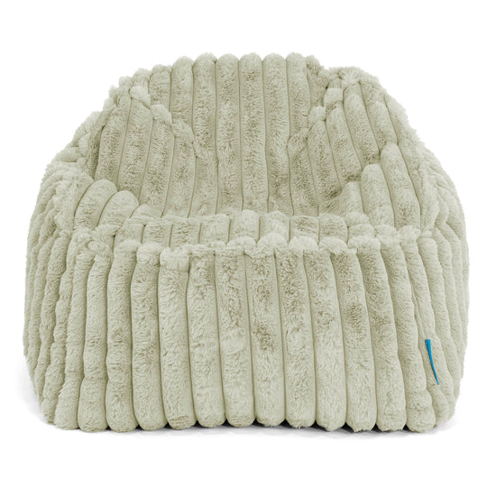 Sloucher Child's Bean Bag 2-6 yr - Ultra Plush Cord Sage Green 02