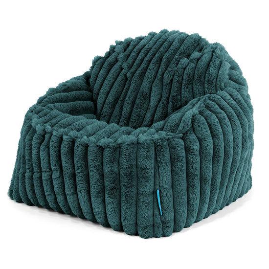 Sloucher Child's Bean Bag 2-6 yr - Ultra Plush Cord Teal 01