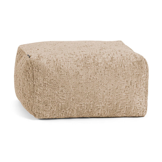 Small Footstool - Luxe Chenille Mink 01